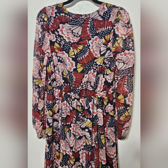 Boden Pink Metallic Detail Maxi Dress 6P - Picture 8 of 11